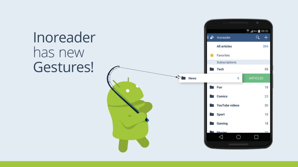 Inoreader 3.0 for Android brings gestures, integrations, better sharing and more…