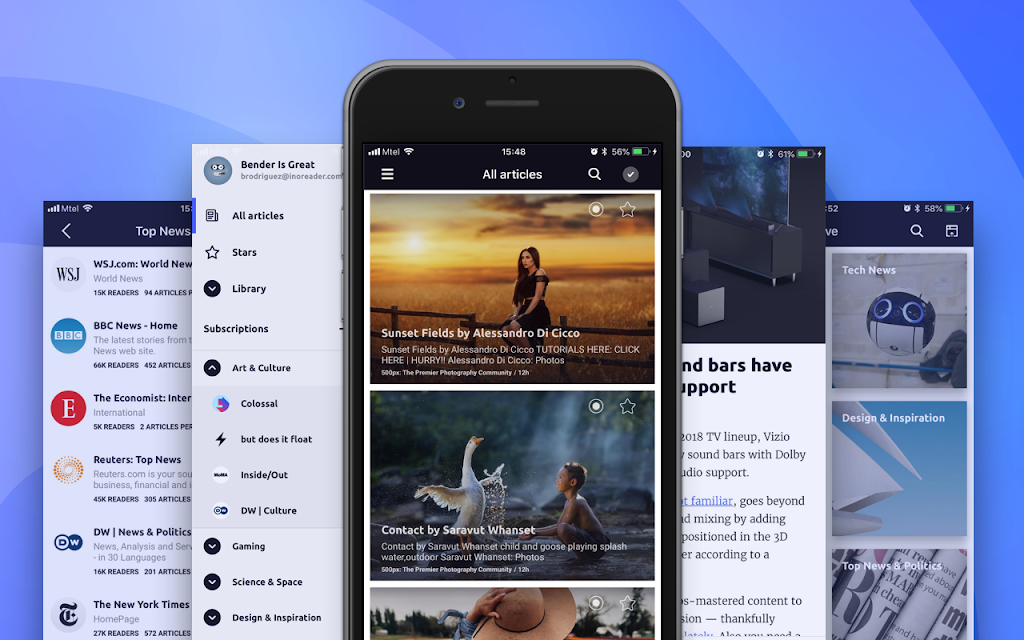 Mobile App Redesign and a Bunch of Improvements in Inoreader