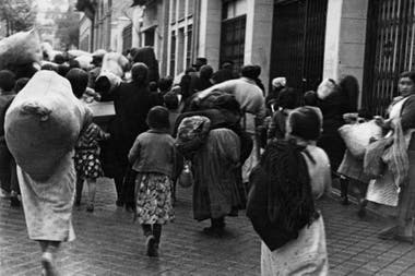 Éxodo posterior al bombardeo sobre la ciudad de Madrid