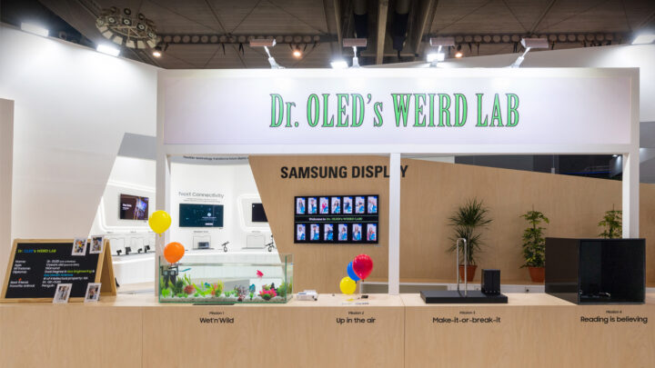 Samsung mostrou a durabilidade e desempenho dos seus painéis OLED no MWC 2023 1