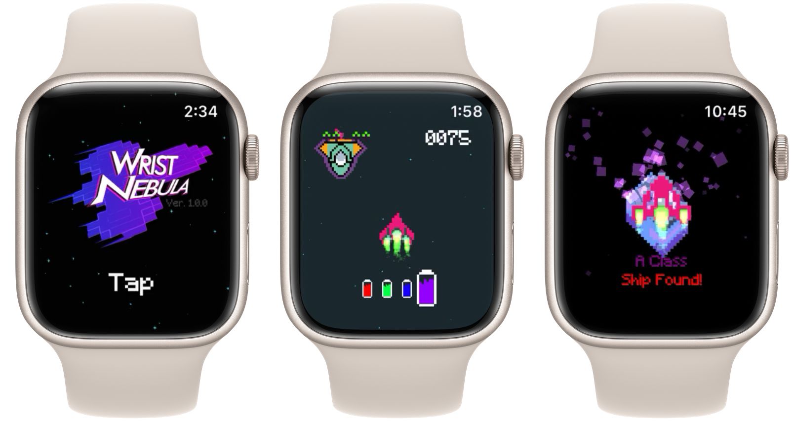 wrist nebula apple watch