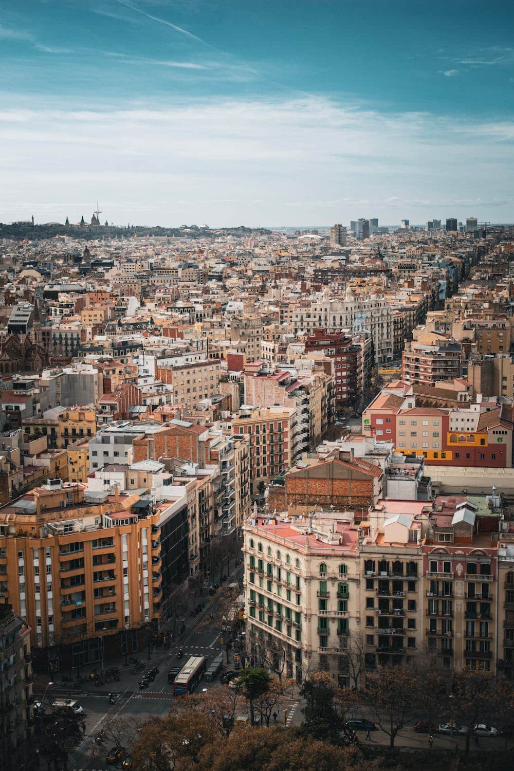 Barcelona City Skyline