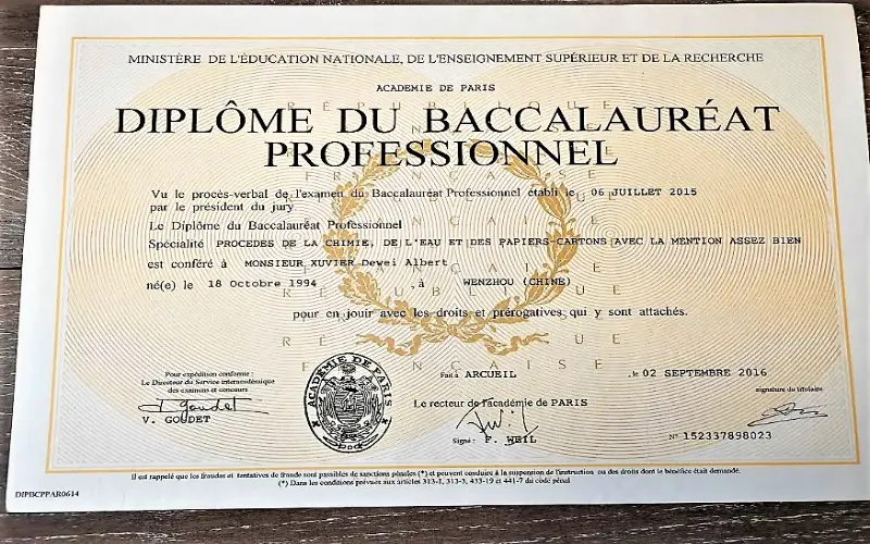 Baccalaureat professionnel 1