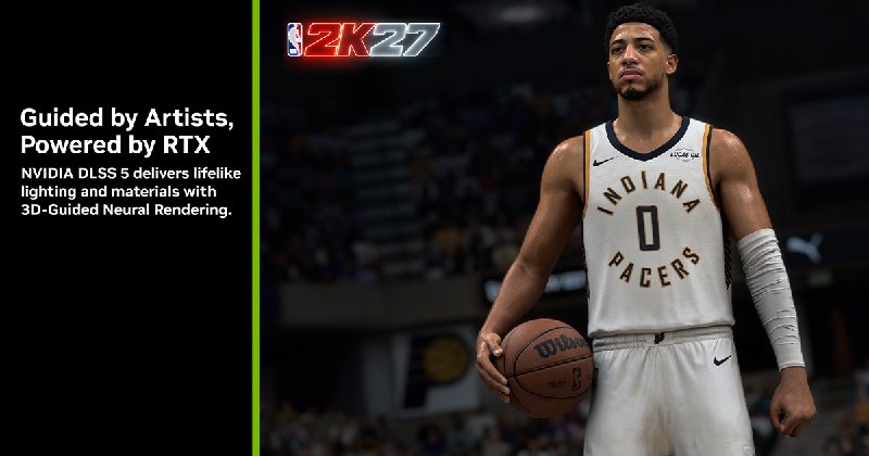 英偉達發布 DLSS 5 神經渲染，9 月 3 日隨 NBA 2K27 上線