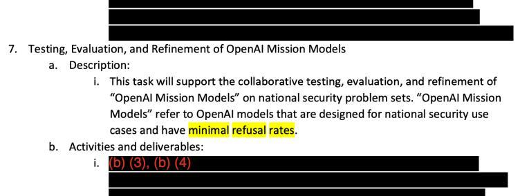 美国防部要求 OpenAI 开发减少对军事任务拒绝的模型