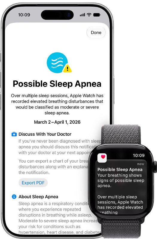 🍏 蘋果 Apple Watch 睡眠呼吸暫停通知功能正式上線